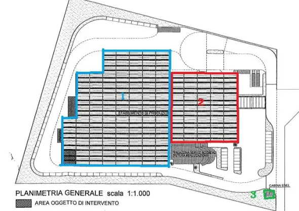 vendo 2 capannoni industriali di mq 3.000 cadauno