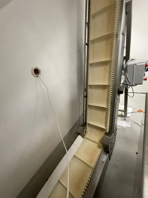 Vendo Nastro trasportatore inclinato per alimenti