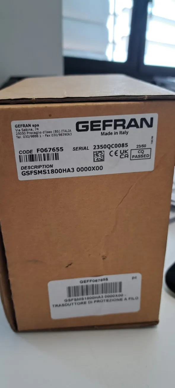 Vendo trasduttore di posizione a filo Gefran