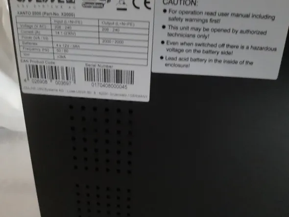 Vendo UPS modello: ONLINE XANTO2000